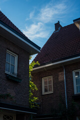 old houses in the village of the country