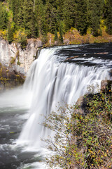 Mesa falls on Henrys Fork river. Idaho. USA
