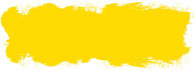 Yellow brush stroke isolated on background. Paint brush stroke vector for ink paint, grunge design element, dirt banner, watercolor design, dirty texture. Trendy brush stroke, vector illustration