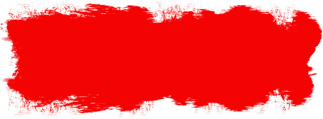 Red brush stroke isolated on background. Paint brush stroke vector for red ink paint, grunge design element, dirt banner, watercolor design, dirty texture. Trendy brush stroke, vector illustration