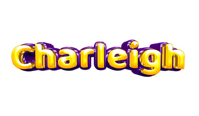 Madelynn girls name sticker colorful party balloon birthday helium air shiny yellow purple cutout