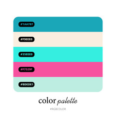 A Collection of Accurately Color Palettes with Codes, Perfect for use by illustrators