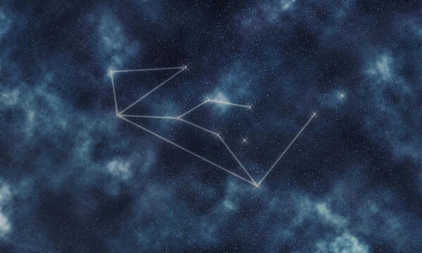 Lupus Star Constellation, Night Sky Wolf © allexxandarx