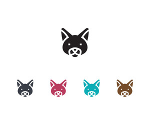 Cute Cat head linear symbol premium icon, Smiley cat emotions icon, Premium Quality Kitten Element In Trendy Style, Vector of a cat face icon Black and White Logo, Sign, Design Vector Illustration