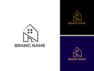 ILLUSTRATION HOME.MODERN HOUSE. RESENTIAL BUILDING SIMPLE LOGO ICON DESIGN VECTOR. GOOD FOR REAL ESTATE, PROPERTY INSDUSTRY