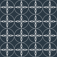 Geometric seamless pattern curved pattern