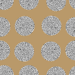 Animal print skin abstract vector hand-drawn seamles patterns with circles for textile design, paper, fabrics, digital, craft and ither design purposes
