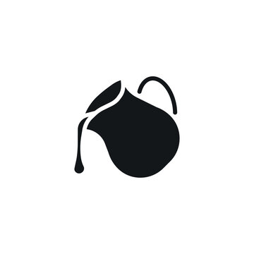Milk in a jug simple glyph icon. Kitchen and Cookware. Vector solid isolated black illustration.