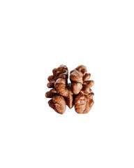 walnut in the skin on an isolated background