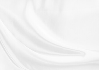 Naklejka premium White gray satin texture that is white silver fabric silk background with beautiful soft blur pattern natural.