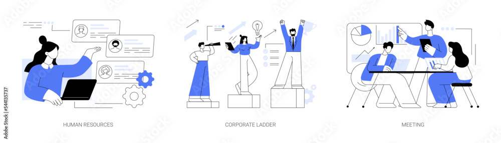 Canvas Prints headhunter service abstract concept vector illustrations.