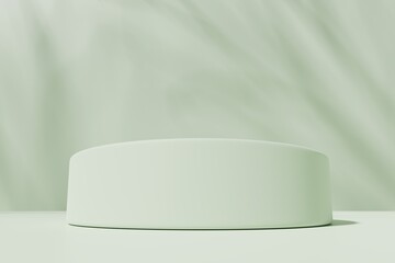 Scene with a podium for product presentation, 3d rendering