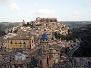 Fototapeta premium Panoramic view of Ragusa Ibla. Sicily, Italy.