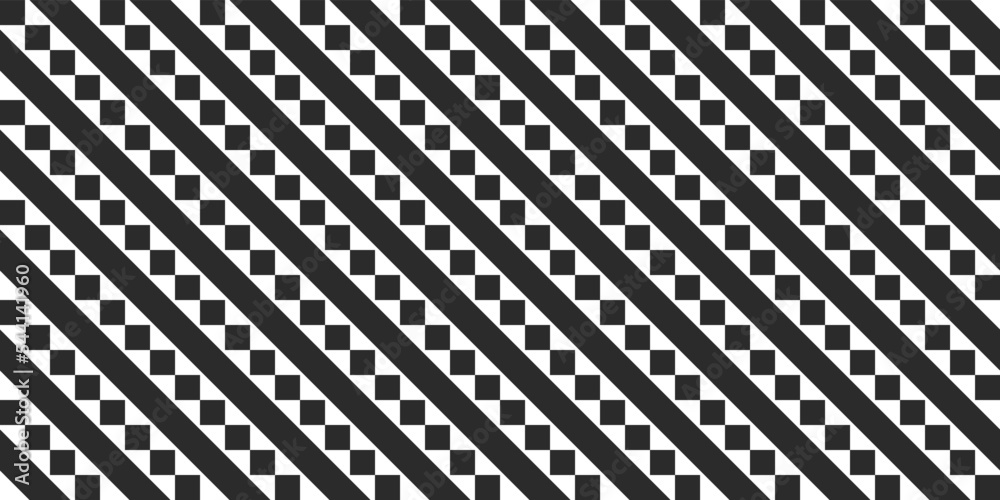 Poster Diagonal squares and stripes alternate, follow each other. For seamless design of various surfaces.