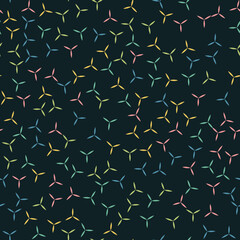 Flowers colorful abstract vector pattern