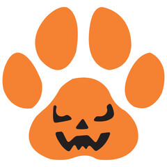 Dog Pumpkin vector Design