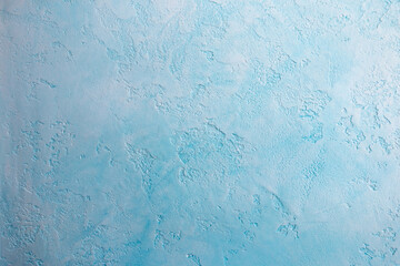 Blue background, decorative stucco texture