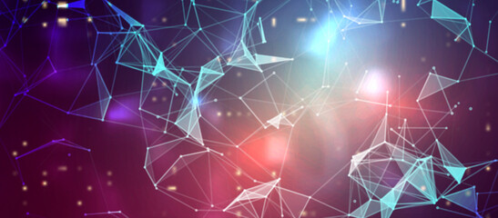 Vector futuristic technology background. Digital network concept. Data transmission