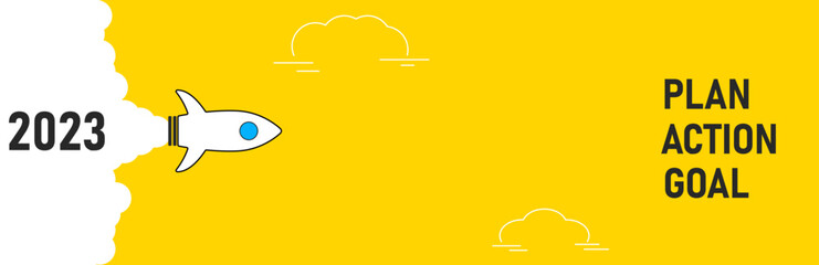 Red Jet towards goal, plan, action. 2023 year plan idea concept. business creativity new idea discovery innovation technology.
strategic plan, success-oriented working idea.