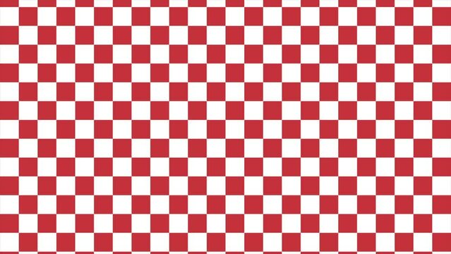 Checkerboard background video moving up
