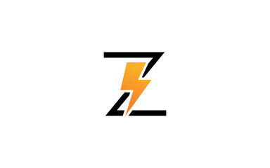 Z logo energy vector for identity company. initial letter volt template vector illustration for your brand.