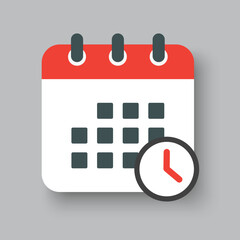 Icon calendar - popup message timer or clock
