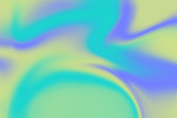 Abstract turquoise, green and blue gradient background. Pastel pattern. Trendy neon abstract texture