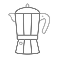 Coffee Maker Greyscale Line Icon