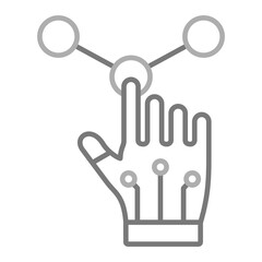 Interaction Greyscale Line Icon