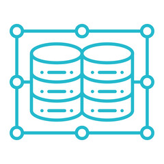 Data Multicolor Line Icon