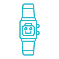 Smart Watch Multicolor Line Icon