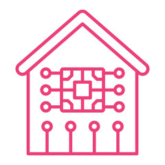 Home Multicolor Line Icon