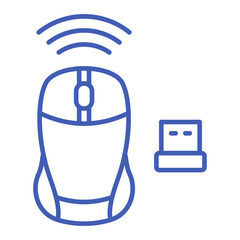 Mouse Multicolor Line Icon