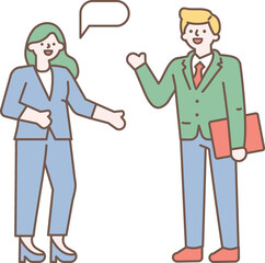 Business people, teamwork, brainstorming