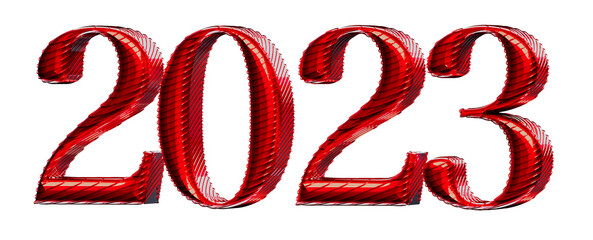 New Year 2023 Creative Design Concept - 3D Rendered Image