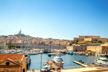Fototapeta na wymiar Hafen von Marseille, Südfrankreich 