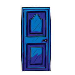 closed door vector illustration on white background