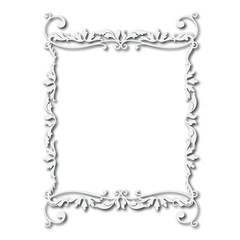 Frame, in the style of an ornament, Vector illustration eps 10, Art.	