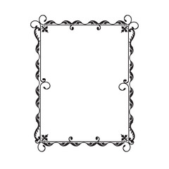 Frame, in the style of an ornament, Vector illustration eps 10, Art.	
