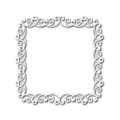 Frame, in the style of an ornament, Vector illustration eps 10, Art.	