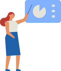 business tiny people in flat style