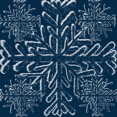 snowflakes on a white background