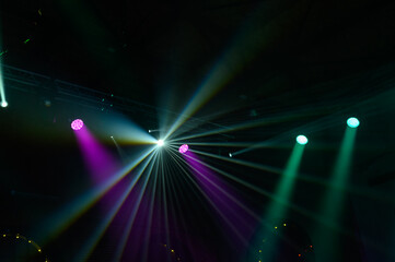 Naklejka premium Abstract image of disco lights