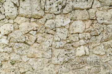 White stone wall texture background