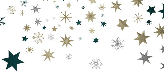 Christmas background design of snowflake and snow falling in the winter 3d illustration