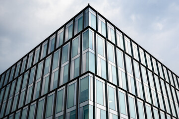 Fototapeta na wymiar buildings glass window perspective skycraper