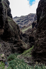 Landscape of Masca gorge. Tenerife. Canary Islands. Spain.