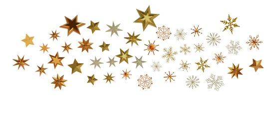 Christmas background design of snowflake and snow falling in the winter 3d illustration