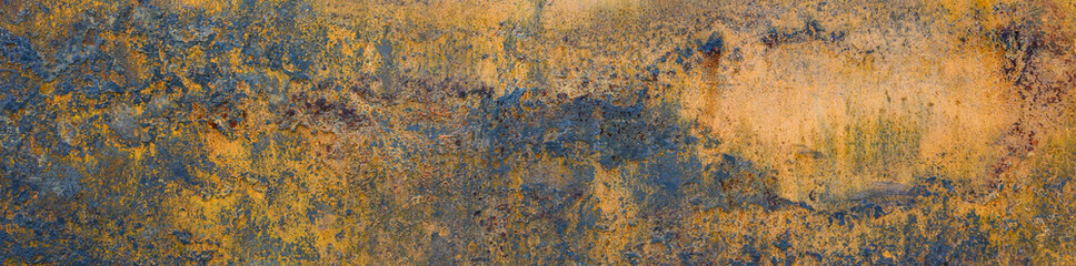 Rusted metal surface in interesting patterns, as an abstract background

