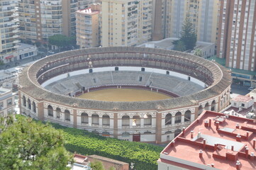 Fototapeta premium Spain, Malaga, tourist city in the Costa del Sol region, attractions,